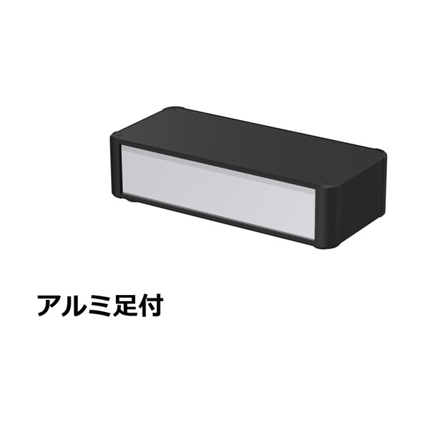 ※法人専用品※タカチ電機工業 アルミサッシケース カバー・側板・コーナー ブラック/パネル シルバー AU88-36-16AH-BS 0|DIY FACTORY ONLINE SHOP