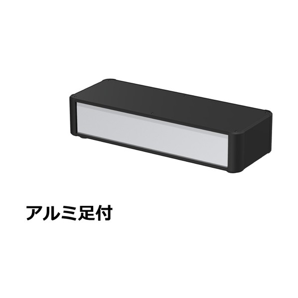 タカチ電機工業 アルミサッシケース カバー･側板･コーナー ブラック/パネル シルバー AU88-43-16AH-BS 0