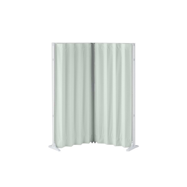 アズワン 抗菌アコーディオンスクリーン コーナー 1500(750&times;2)&times;1800 パステルグリーン 8-9922-06 1｜DIY FACTORY ONLINE SHOP 59,981円