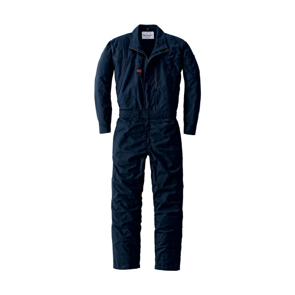 ストレッチつなぎ服-001-ネイビーブルー-5Lサイズ 5L ネイビーブルー 23040-001-5L 1着