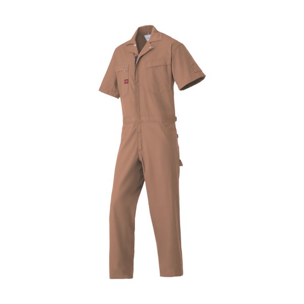 AUTO-BI 半袖つなぎ服6451-017ブラウン-5L 6451-017-5L 1着|DIY FACTORY ONLINE SHOP