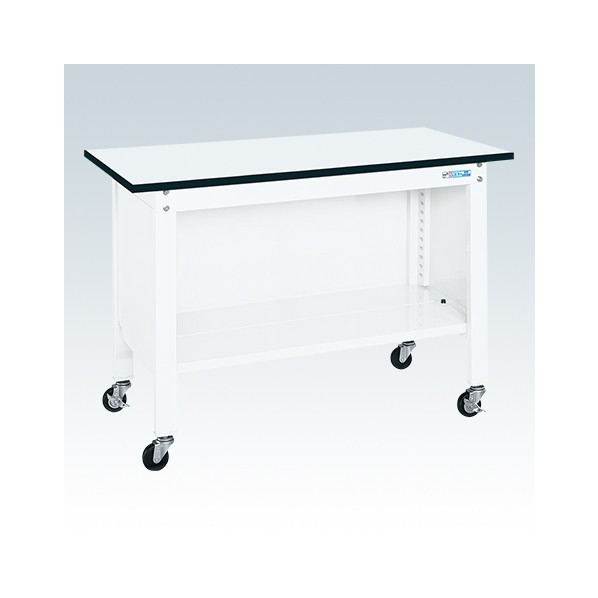 サカエ 一人用作業台(CP/耐荷重150kg/ポリエステル天板/H810/キャスター付) CPB-096W 1台｜DIY FACTORY ONLINE SHOP