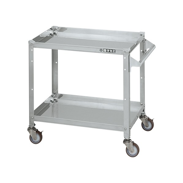 サカエステンレススペシャルワゴン(SUS430/ナイロンウレタン車/スチール金具仕様)SR4-6062TNU｜DIY FACTORY ONLINE SHOP