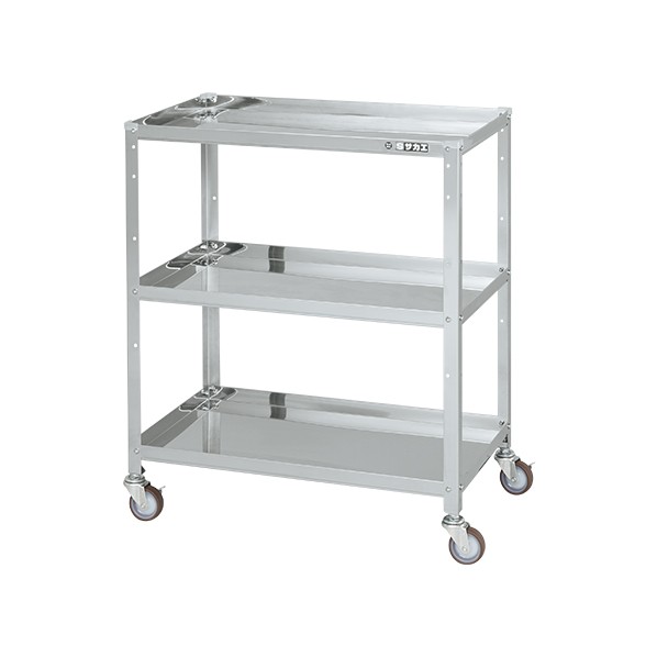 サカエステンレススペシャルワゴン(SUS430/ナイロンウレタン車/スチール金具仕様)SR4-7583NU 29,331円
