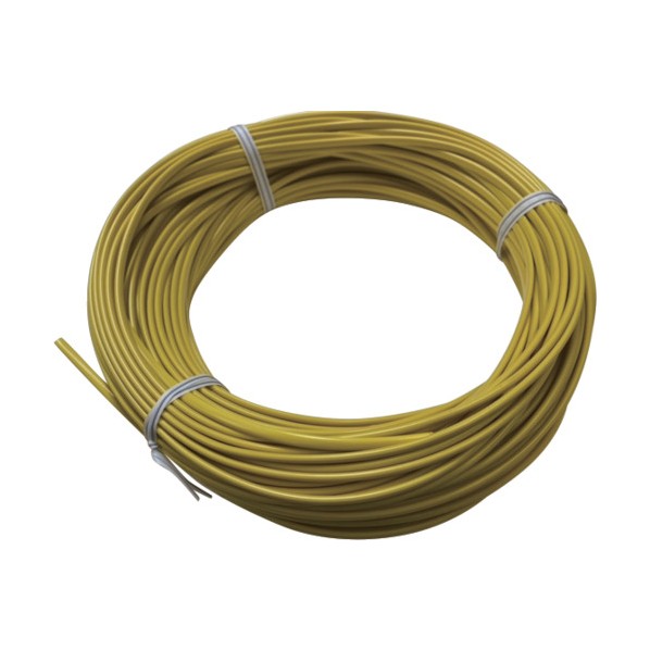 埋め合わせ配線 J熱電対用埋め合わせ配線（黄味がかった）0．5sq 50m 黄 YM-JX-15(50M) 1巻