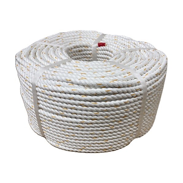 ロープ エスロンキング(ポリエステルロープ3ツ打) 45mm×200m 白 SK45-200 1巻|DIY FACTORY ONLINE SHOP