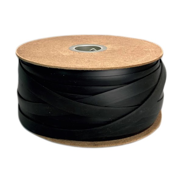 ユタカメイク ゴム 平ゴムドラム巻 押出成形タイプ 20mm×100m ブラック 1巻