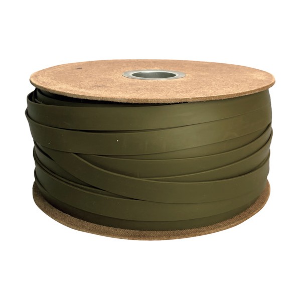ユタカメイク ゴム 平ゴムドラム巻 押出成形タイプ 20mm×100m ODグリーン 1巻