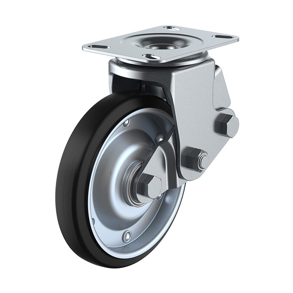 ユーエイ SKY-2S型キャスター 自在車プレート式 SKY-2S200WF(AR)-B-2 1個