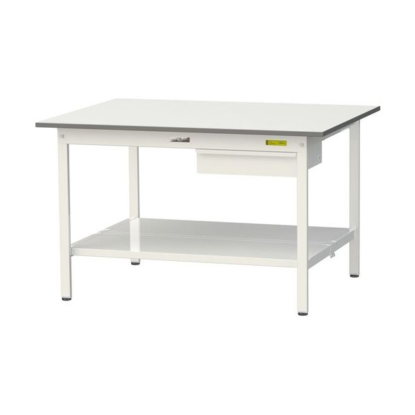 ※法人専用品※山金工業 ワークテーブル 150シリーズ 固定式 キャビネット付 SUP-1290UTT-WW 1台|DIY FACTORY ONLINE SHOP