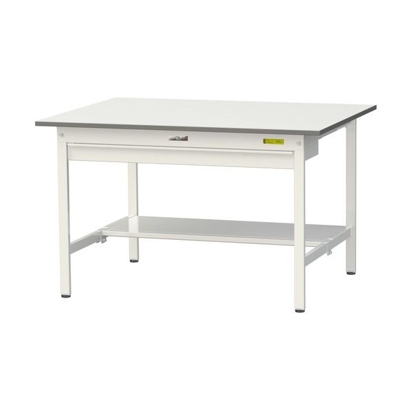 ※法人専用品※山金工業 ワークテーブル 150シリーズ 固定式 ワイド引出し付 SUP-1290WT-WW 1台