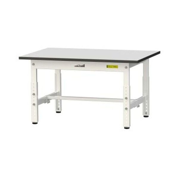 ワークテーブル 高さ調整タイプ低床用 ライトグレー(天板)/シルキーホワイト( SURAL-960-GYW 1UNT