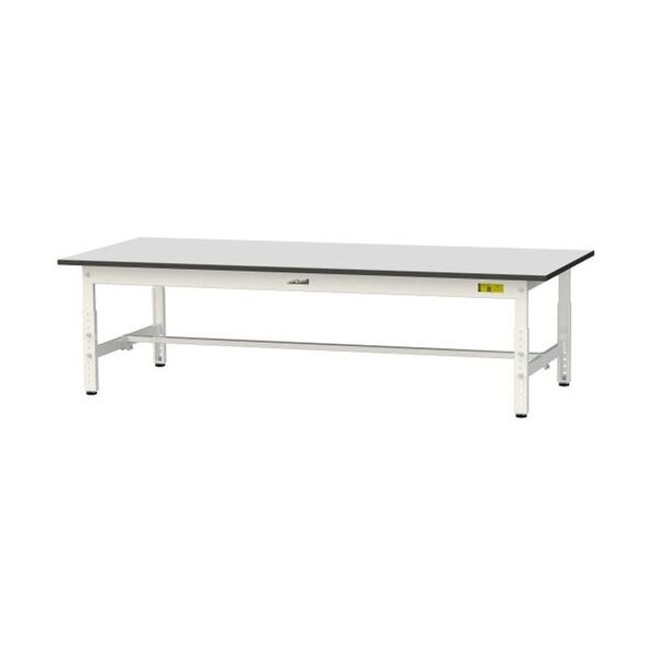 ワークテーブル 高さ調整タイプ低床用 ライトグレー(天板)/シルキーホワイト( SURAL-1875-GYW 1UNT