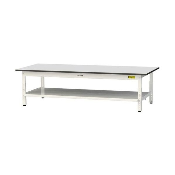 ワークテーブル 高さ調整タイプ低床用 ライトグレー(天板)/シルキーホワイト( SURAL-1875TT-GYW 1UNT