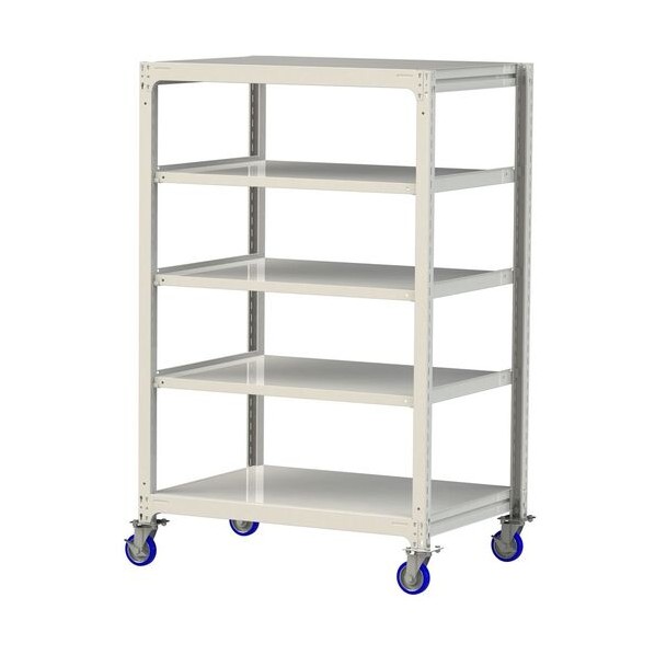 中量仕合わせ民族大移動式 150kg/段  W1200×D910×H1977粍 全ての存在5段 白いこと薄墨色 白いこと薄墨色 3SC6491-5WUF