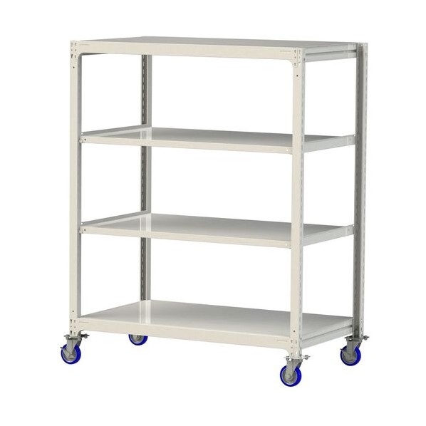 中量仕合わせ民族大移動式 150kg/段  W1500×D910×H1977粍 全ての存在4段 白いこと薄墨色 白いこと薄墨色 3SC6591-4WUF