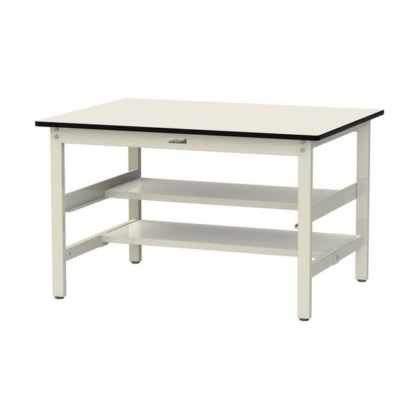 ※法人専用品※山金工業 ワークテーブル 300シリーズ 固定式 アイボリー SWP-1290TS1-II 1台 34,249円