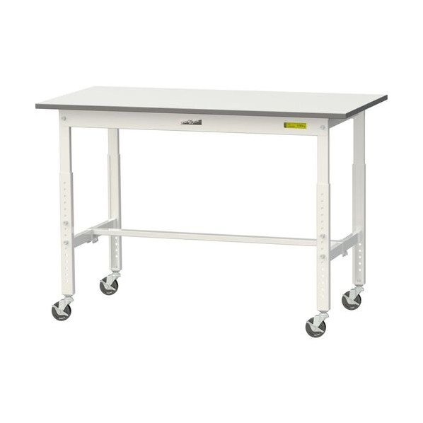 ※法人専用品※山金工業 ワークテーブル 150シリーズ 高さ調整タイプ移動式 SUPAC-1260-WW 1台