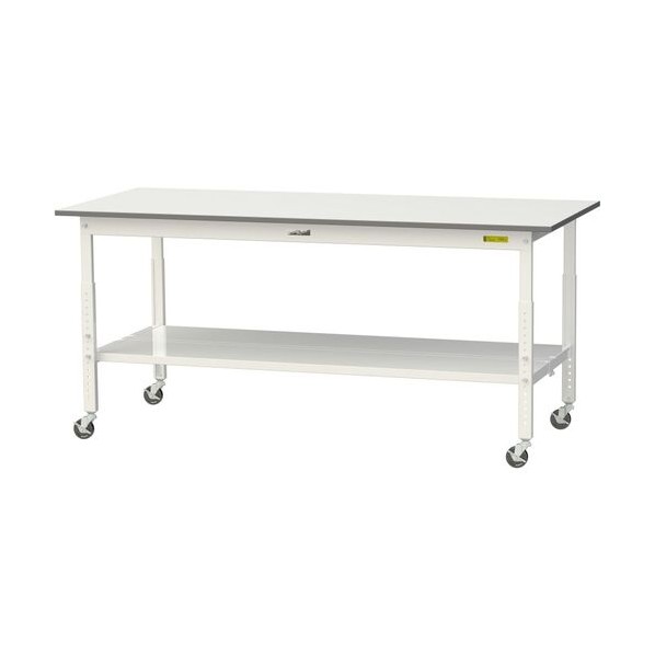 ※法人専用品※山金工業 ワークテーブル 150シリーズ 高さ調整タイプ移動式 SUPAC-1875TT-WW 1台