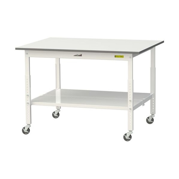 ※法人専用品※山金工業 ワークテーブル 150シリーズ 高さ調整タイプ移動式 SUPAC-1290TT-WW 1台|DIY FACTORY ONLINE SHOP