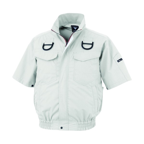ジーベック 空調服半袖ブルゾン(ハーネス対応)XE98107-22-S シルバーグレー S シルバーグレー XE98107-22-S 1着|DIY FACTORY ONLINE SHOP