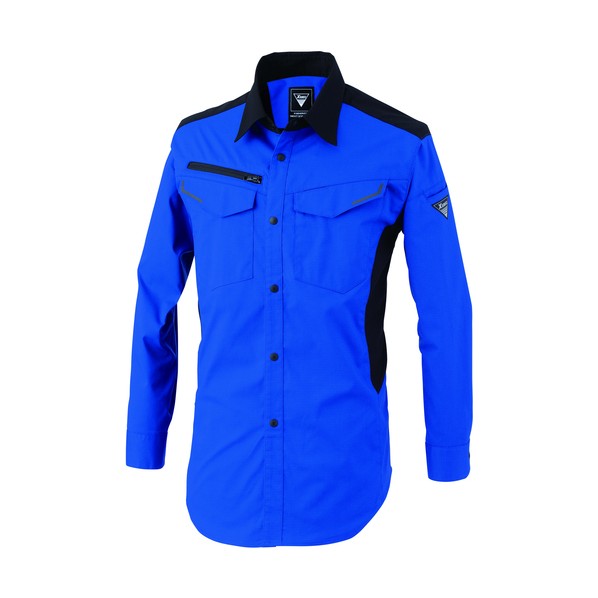 長袖シャツ1533-46-L ロイヤルブルー L ロイヤルブルー 1533-46-L 1着