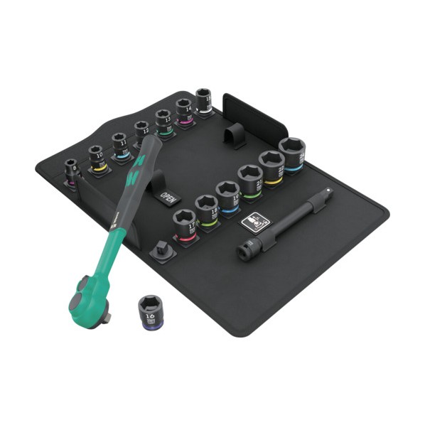 Wera 8100SB 12 サイクロップ コンフォートラチェットセット 反転レバー、 9．5ミリ 005530 1セット｜DIY FACTORY ONLINE SHOP