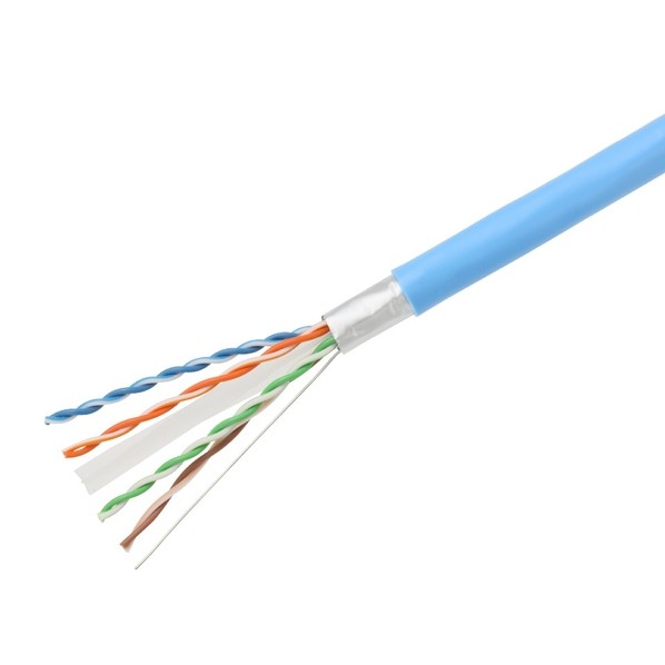 日本製線 10GBASE-T相応う Cat.6A F/UTP 一括覆いかぶせる遮蔽物有線テレビ 300m巻 黄 4P NSGDT6-10G-S(YW) 1点