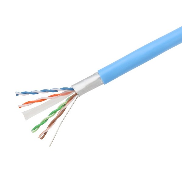 日本製線 1Gbit相応う Cat.6 F/UTP 一括覆いかぶせる遮蔽物有線テレビ 300m巻 水 0.5-4P NSGDT6-S(SB) 1点