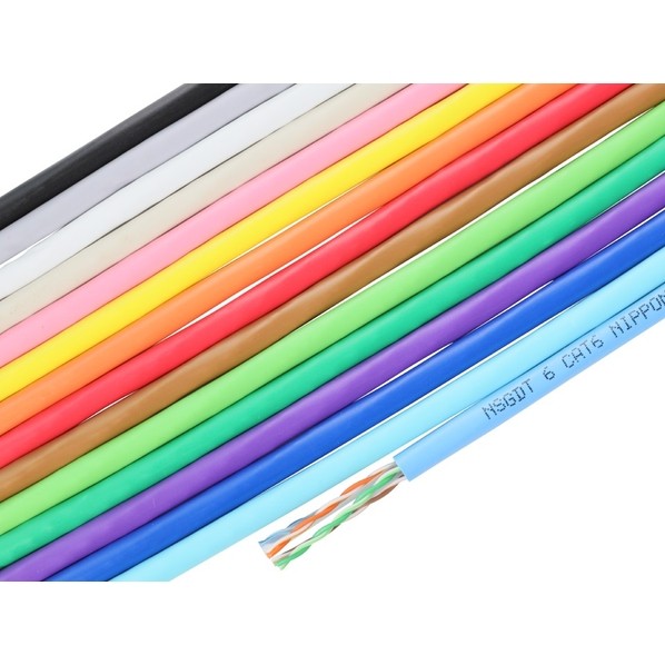 日本製線 1Gbps伝送対応 環境配慮形 Cat.6 U/UTP ケーブル 300m巻 黄 0.5-4P EM-NSGDT6(YW) 1点|DIY FACTORY ONLINE SHOP