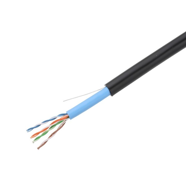 日本製線 1Gbps伝送対応 屋外用 Cat.5e U/UTP ケーブル 80m巻 黒 0.54PNSEDTLAPBK80 1点｜DIY FACTORY ONLINE SHOP