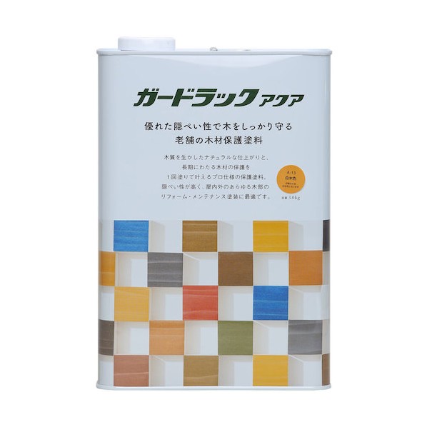 和信絵の具 ガードラックアクア 3kg 材木色 800409 1