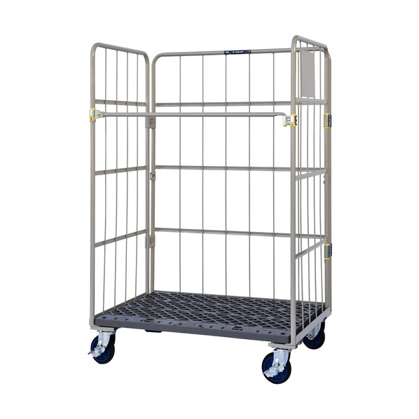 ワコーパレット 床板プラスチック製カゴ車 1150×800×1700 WKP-11580 1点