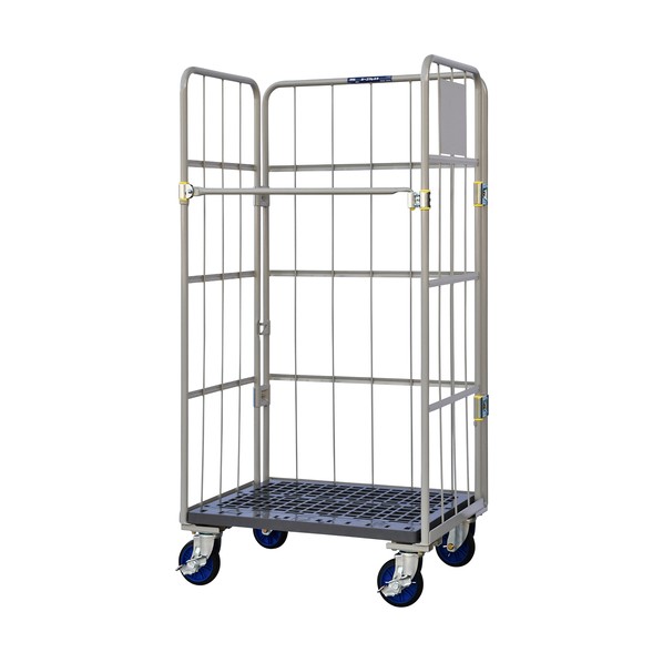 ワコーパレット 床板プラスチック製カゴ車 875x650x1700 WKP-87565 1点