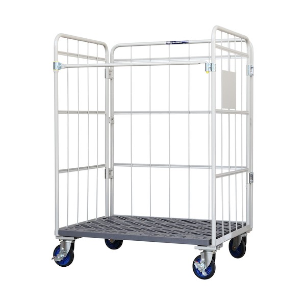 ワコーパレット 床板プラスチック製カゴ車 1100×800×1500 WKP-1180L 1点
