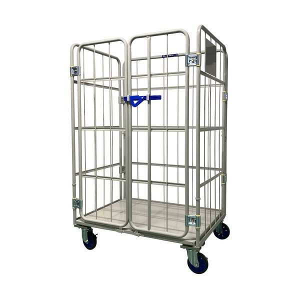 ※法人専用品※ワコーパレット カーゴプレスタ観音扉付1100&times;800&times;1700床スチール ベージュ色 WK6-11(KT) 1台｜DIY FACTORY ONLINE SHOP