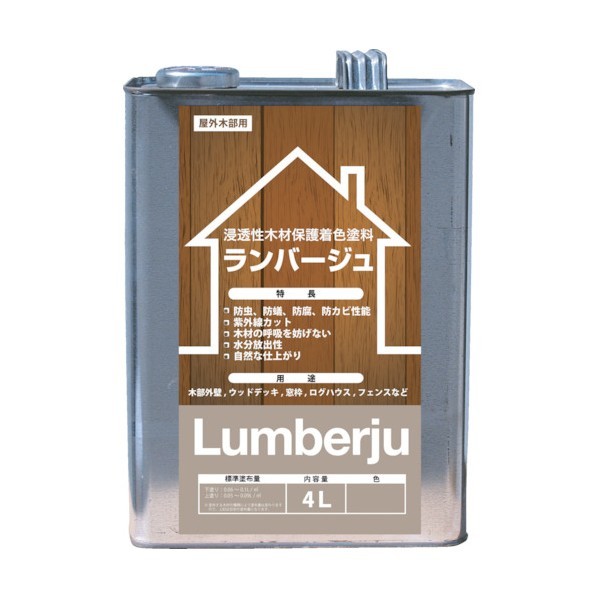 ※法人専用品※ABC商会 ランバージュスタンダードホワイト４Ｌ 1点 x 4点｜DIY FACTORY ONLINE SHOP