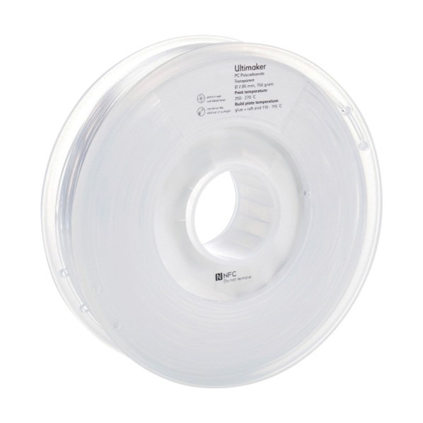 純正フィラメント PC Transparent 2．85mm 750g 2.85mm Transparent 1640