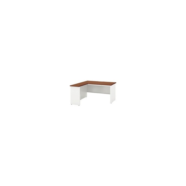 SCAENA/L型パネル脚平デスク SSP167H OW/DF オフホワイト 5-111-3835 1点