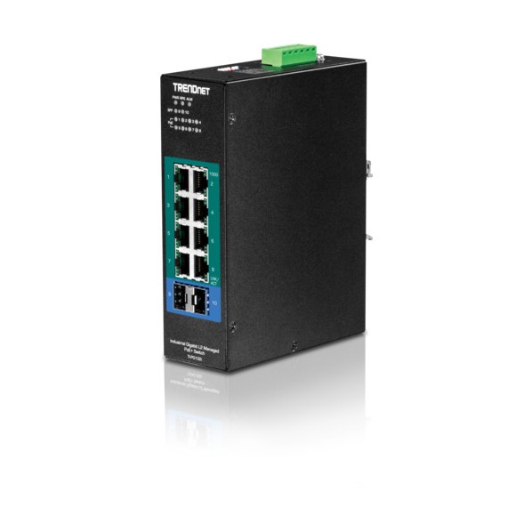 10界面 実業用ギガビットL2マネージドPoE＋ DIN軌跡取り替えっこ 24ー57V TI-PG102I