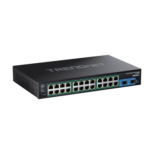 26ポート強化型産業用ギガビットPoE＋ラックマウントスイッチ TI-RP262