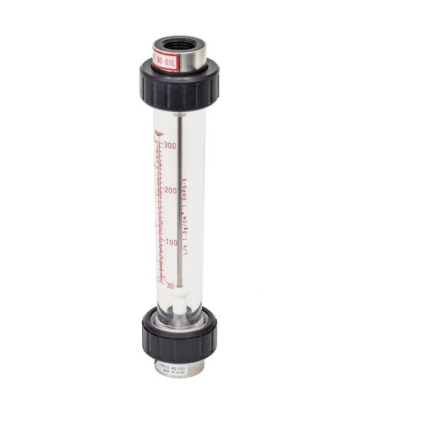 ACシリーズアクリル管式フローメータ 水用 0.3～3L/min Rc15A SUS316 AC-1503-6R-P 1点