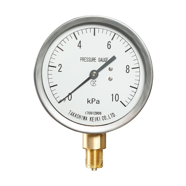 高島計器 屋内用微圧計(A枠立型・φ60)圧力レンジ0.0～4KPa R1/4 2412140 1点｜DIY FACTORY ONLINE SHOP