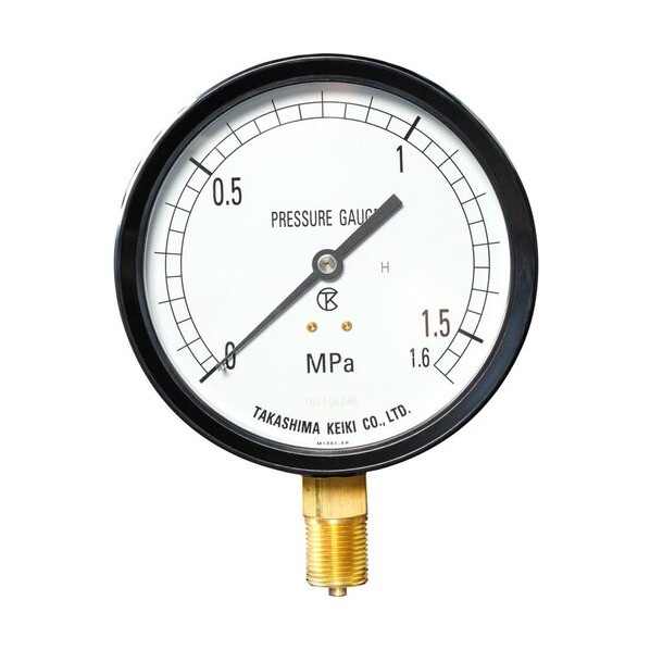 プラスチック蒸気用圧力計（A枠立型･φ100）0．0～1．6MPa R3/8 122811640