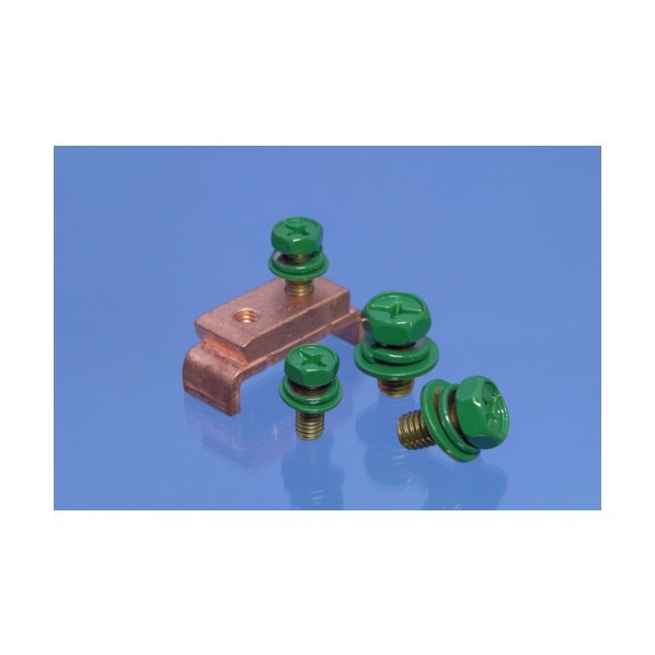 カメダデンキ グリーンボルトワッシャー付きBGS−8−Ro 1点 x 100点|DIY FACTORY ONLINE SHOP