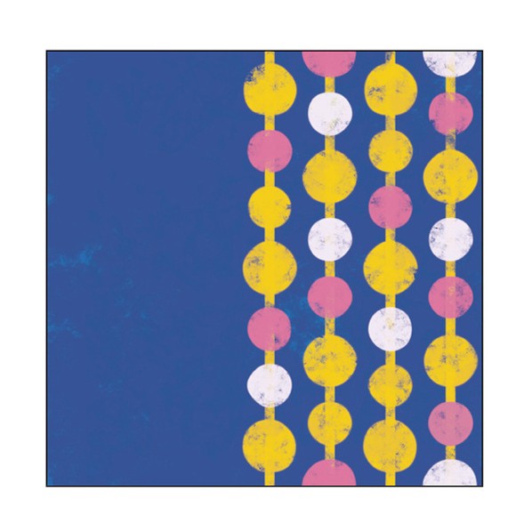 キャンバス Pattern 丸柄(青) S30 No.43937 6300044150 1枚