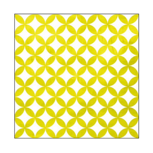 帆布 Pattern 七宝繋ぎ(黄) S30 No.43176 6300044168 1枚 掲示板・コルクボード-プレゼンテーション用品
