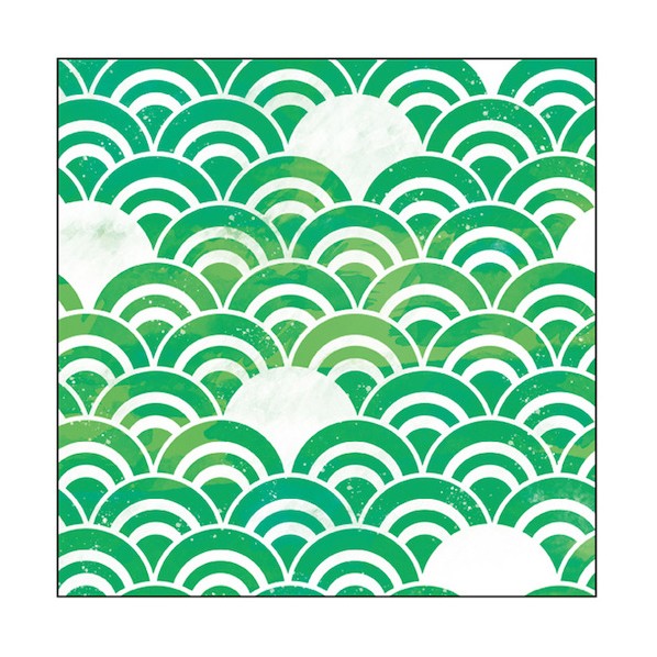 ※法人専用品※ キャンバス Pattern 青海波(緑) S30 No.43943 6300044162 1枚｜DIY FACTORY ONLINE SHOP
