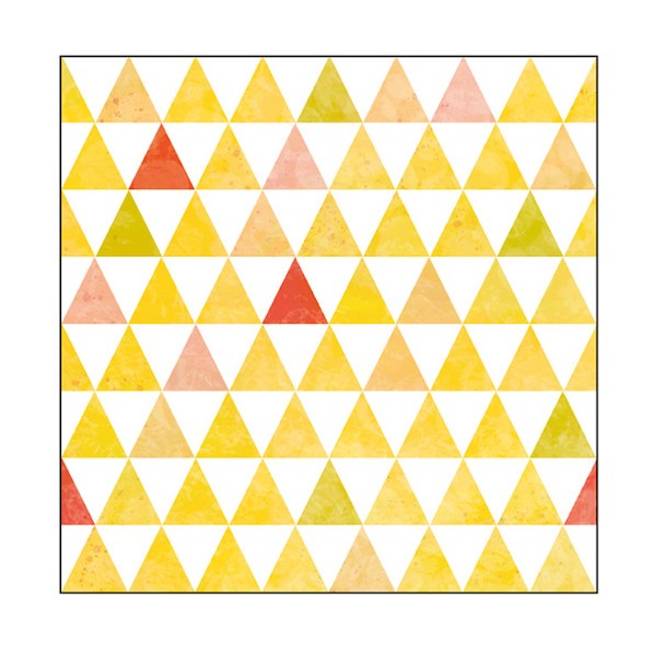 キャンバス Pattern 三角(黄) S20 No.43181 6300044155 1枚