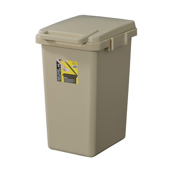 ワンハンドトラッシュカン45L ベージュ LFS-845BE 6300044708 1台